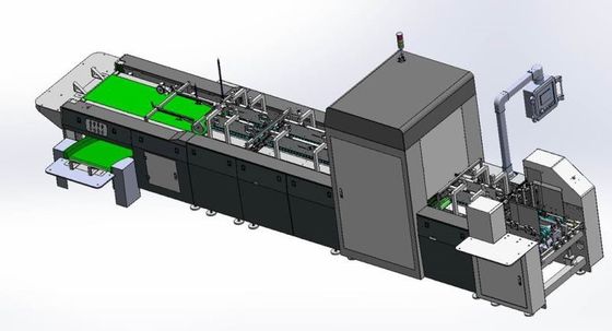 Equipamento de controle de qualidade da impressão da caixa da medicina com auto sistema de empilhamento